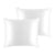 2 Stuks - 100% Premium Zijden Kussensloop - 22 Momme - Wit - 60x70cm