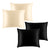 4 Stuks - 100% Premium Zijden Kussensloop - 22 Momme - 2 Champagne + 2 Zwarte - 60x70cm