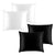 4 Stuks - 100% Premium Zijden Kussensloop - 22 Momme - 2 Witte + 2 Zwarte - 60x70cm